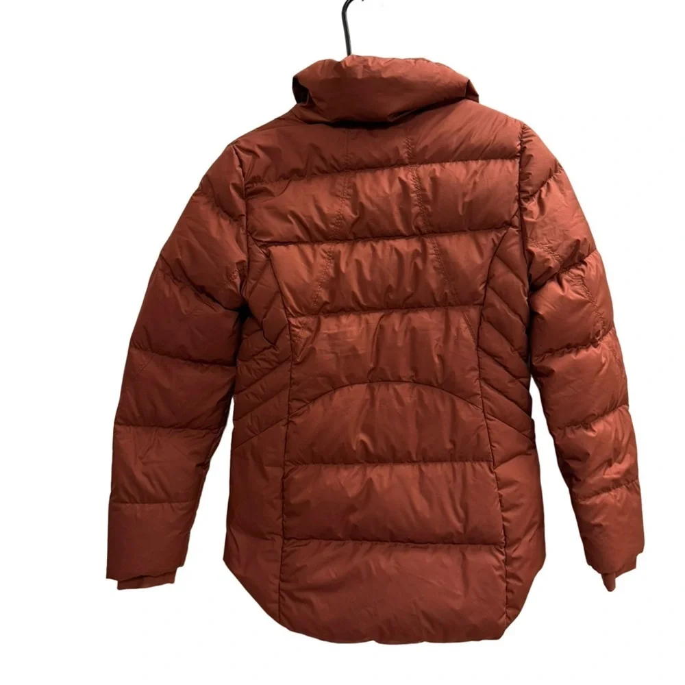 ATHLETA Downtown Puffer Jacket Ancient Mahogany Size XS - Picture 5 of 12